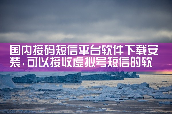 国内接码短信平台软件下载安装