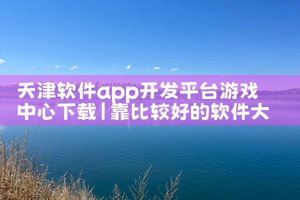 天津软件app开发平台游戏中心下载
